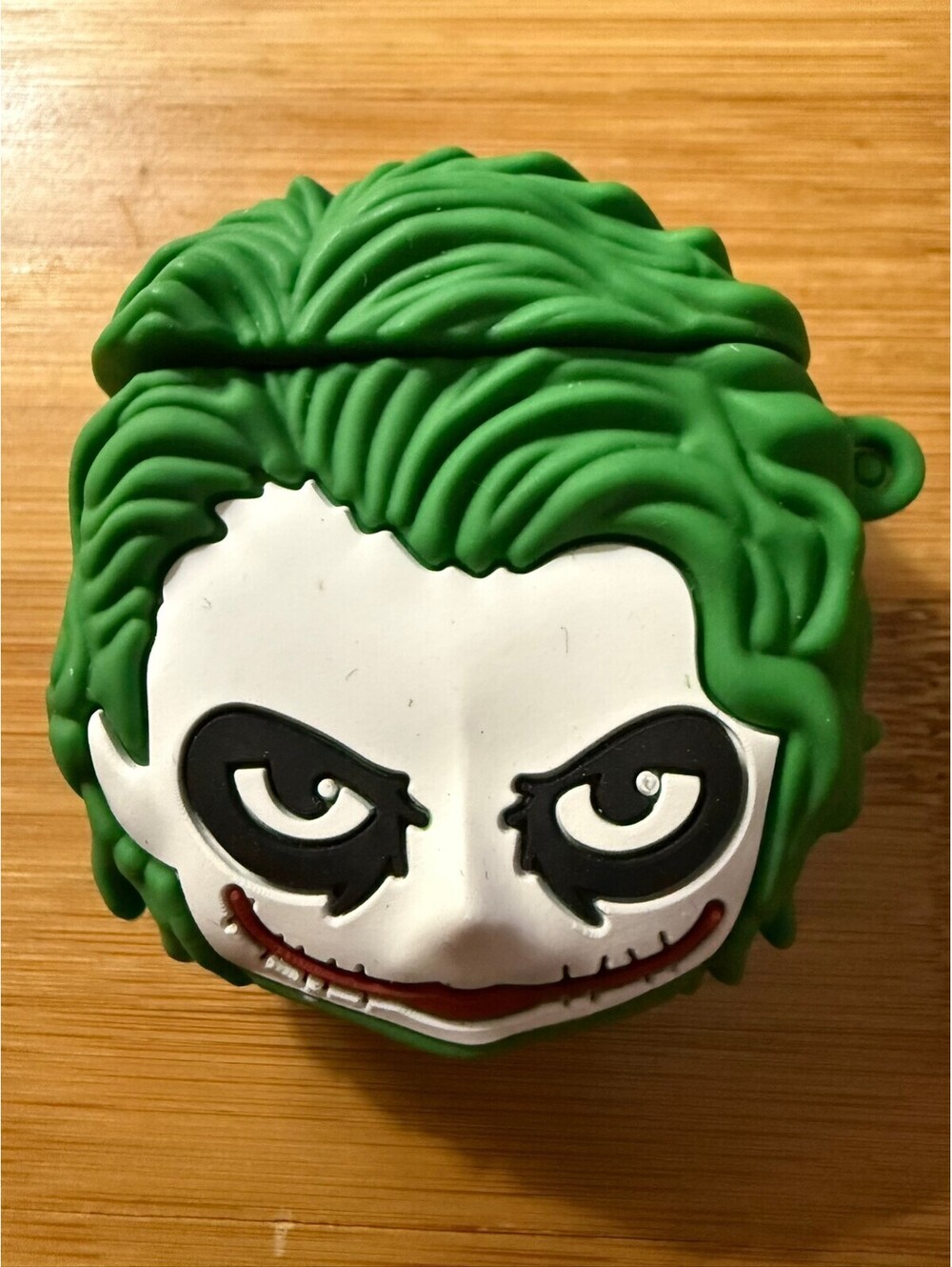 Joker face silicone  Keychain Airpods gen 1 -2 case or bag charm